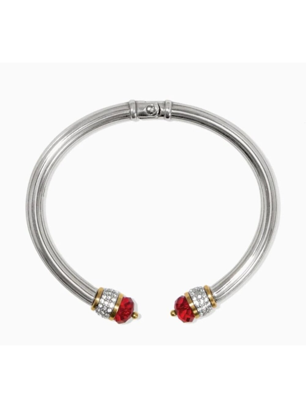 Brighton Meridian Red Open Hinged Bangle Bracelet JF0146  $118 NWT